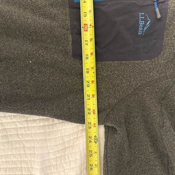 L.L. Bean LT Large Tall Full Zip Light Fleece Gray Jacket Slightly Fitted Men’s - Picture 6 of 8